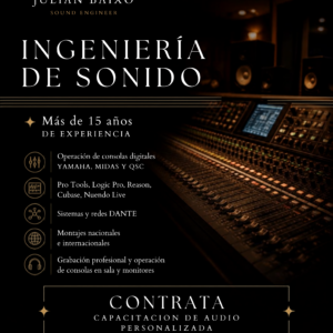 Capacitación de Audio Personalizada Presencial (Exclusivo para Panamá)