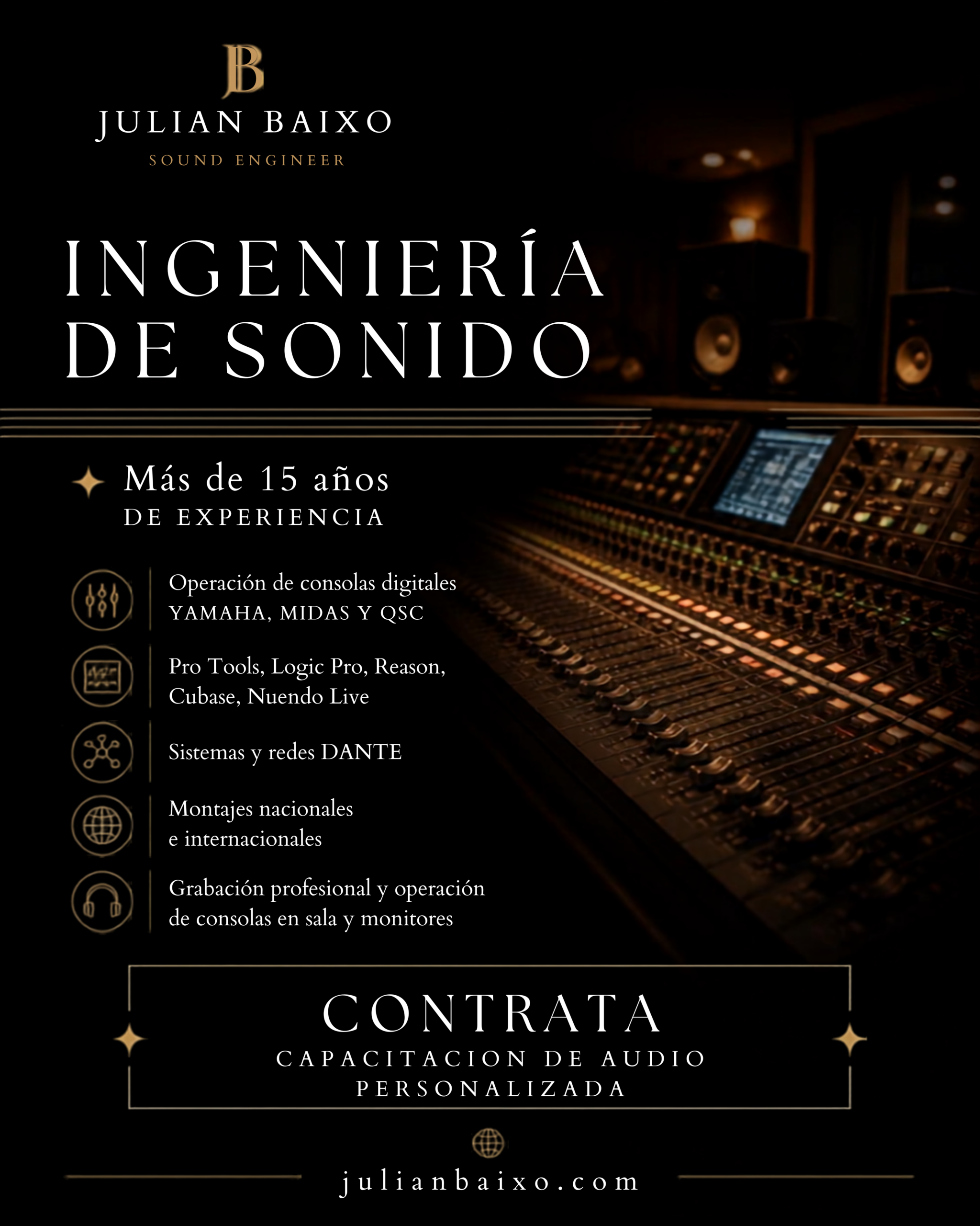 Capacitación de Audio Personalizada Presencial (Exclusivo para Panamá)